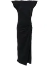 Isabel Marant Nadela Cotton Jersey Long Dress In Black
