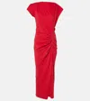 Isabel Marant Cotton Jersey Dress In Red