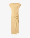Isabel Marant Nadela Ruched Slit Maxi Dress
