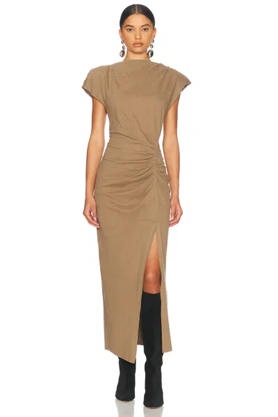 Isabel Marant Nadela Dress In Brown