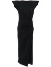 Isabel Marant Nadela Pleated Midi Dress In Black