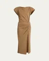 Isabel Marant Marant Nadela Long Dress In Brown