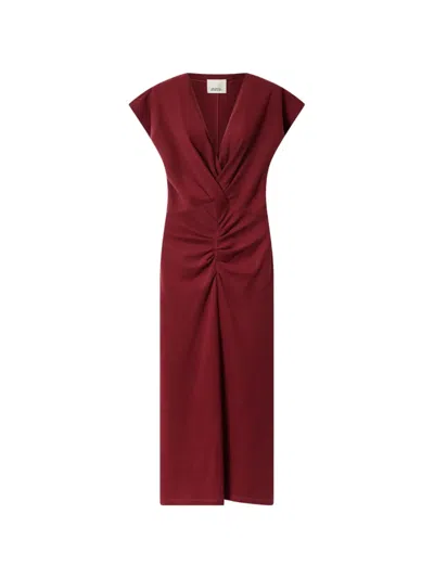Isabel Marant Nadra Dress In Burgundy
