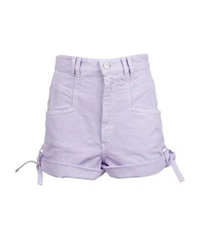 ISABEL MARANT NAESQUI HIGH-WAISTED DENIM SHORTS