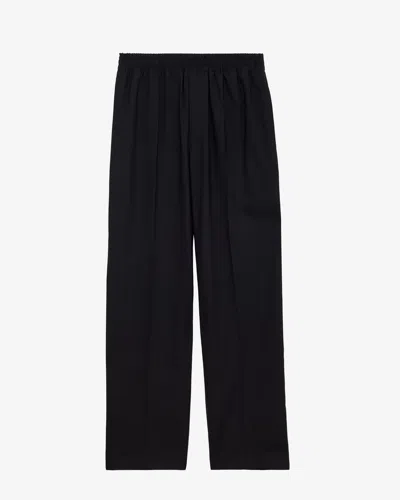 Isabel Marant Check-pattern Straight-leg Trousers In Grey