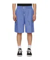 Isabel Marant Nahlan Cotton Cargo Shorts In Blue
