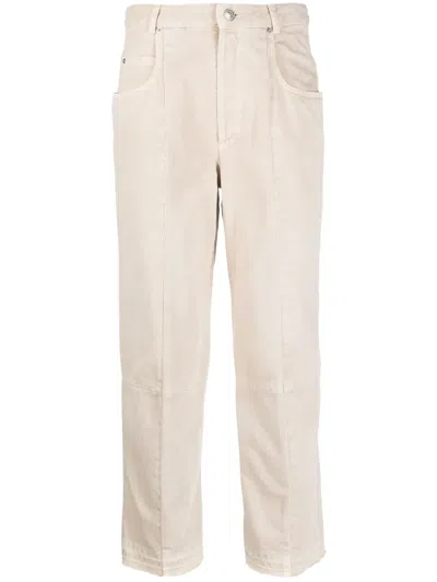 Isabel Marant High-rise Straight-leg Jeans In Neutrals