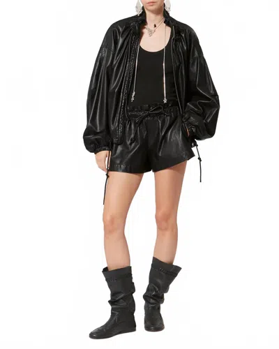 Isabel Marant Naline Pull-on Shorts In Black