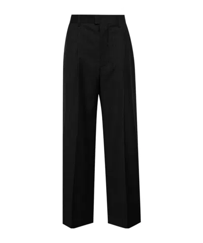 Isabel Marant Elasticated Waistband Straight-leg Trousers In Black