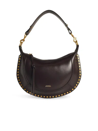 ISABEL MARANT ISABEL MARANT 'NAOKO' BAG WITH DARK BROWN LEATHER STUDS