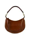 Isabel Marant 'naoko' Leather Crossbody Bag In Marrón