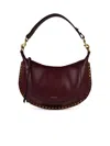 Isabel Marant Naoko Burgundy Leather Crossbody Bag In Burgundy