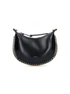 Isabel Marant Oskan Moon Studded Shoulder Bags In Black