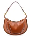 Isabel Marant Womens Cogc Oskan Moon Leather Shoulder Bag In Brown