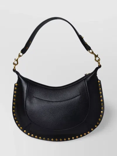 Isabel Marant Naoko Leather Shoulder Bag In Black