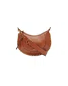 Isabel Marant Naoko Leather Bag With Studs In Brown