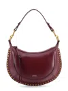 Isabel Marant Naoko Burgundy Leather Crossbody Bag