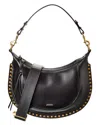 Isabel Marant Naoko Leather Hobo Bag In Black