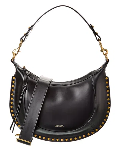 Isabel Marant Naoko Leather Hobo Bag In Black