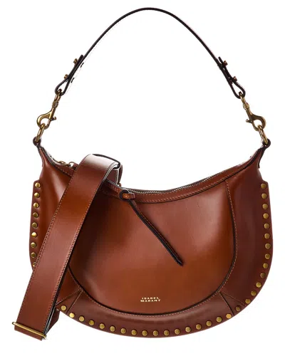 Isabel Marant Naoko Leather Hobo Bag In Brown