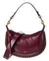 Isabel Marant Naoko Crescent-shaped Studded Shoulder Bag In Red