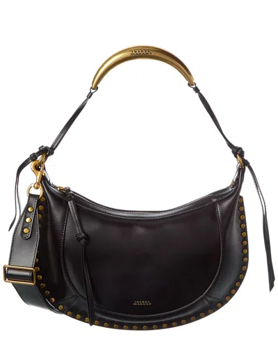 Isabel Marant Naoko Leather Shoulder Bag In Black