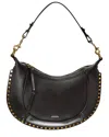 Isabel Marant Leather Shoulder Bag With Metal Details In Black
