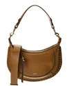 Isabel Marant Naoko Leather Shoulder Bag In Brown