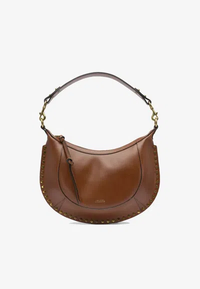Isabel Marant Naoko Leather Shoulder Bag In Brown