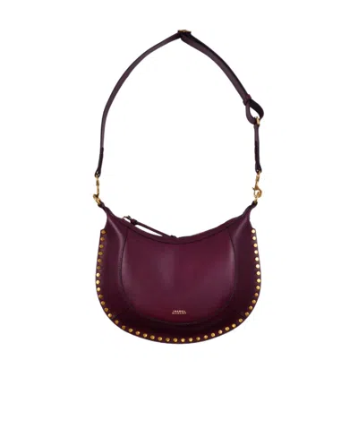 Isabel Marant Naoko Logo Printed Crossbody Bag In Red
