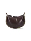 Isabel Marant Naoko Leather Crossbody Bag In Brown