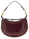 Isabel Marant Naoko Burgundy Leather Crossbody Bag In Burgundy