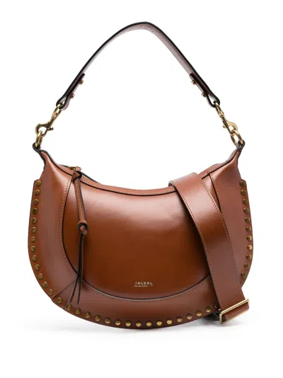 Isabel Marant Naoko Soft Leather Shoulder Bag In Cognac