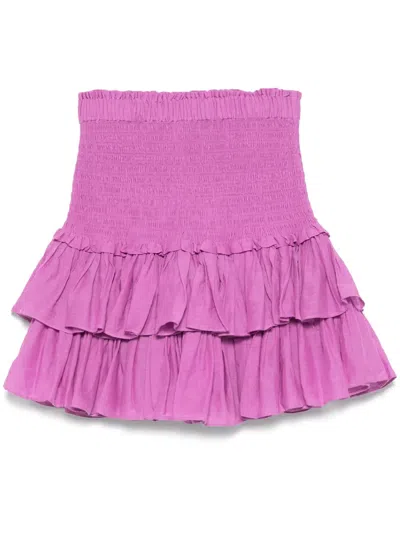 Isabel Marant Naomi Mini Skirt In Purple