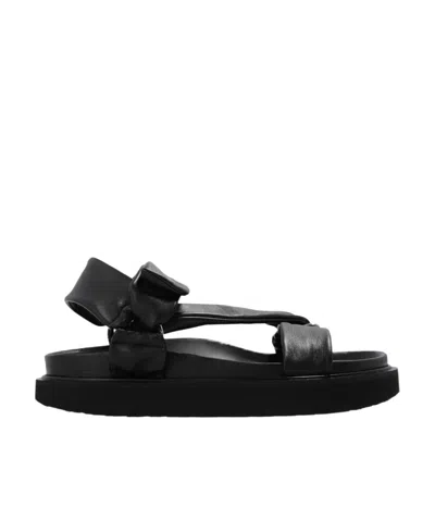 Isabel Marant Naori Leather Sandals In Black