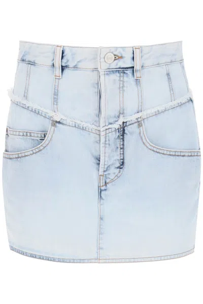 ISABEL MARANT NARJIS DENIM MINI SKIRT