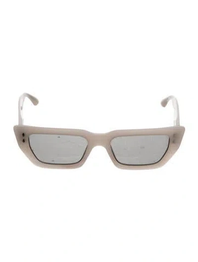 Pre-owned Isabel Marant Narrow Tinted Sunglasses In White