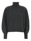 Isabel Marant Nasha Embroidered Roll-neck Sweater In Gray
