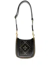 Isabel Marant Pattern Shoulder Bag In Black