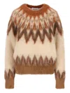 Isabel Marant Natalia Fair Isle-knit Sweater In Brown