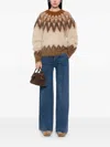 Isabel Marant Natania Crewneck Sweater In Rust In Multi