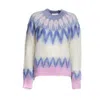 Isabel Marant Natania Fair-isle Pattern Sweater In Blue
