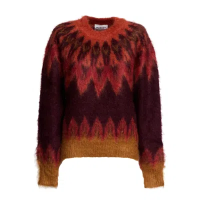 ISABEL MARANT NATANIA FAIR ISLE MOHAIR SWEATER