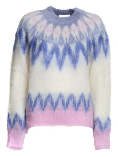 Isabel Marant Natania Fair-isle Pattern Sweater In Multi