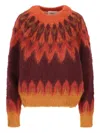 Isabel Marant Natania Flame-pattern Sweater In Multi