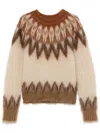 Isabel Marant Natania Crewneck Sweater In Rust In Multi