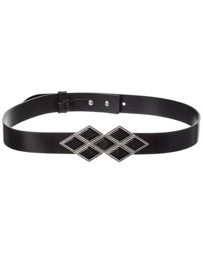 Isabel Marant Natercia Leather Belt In Black