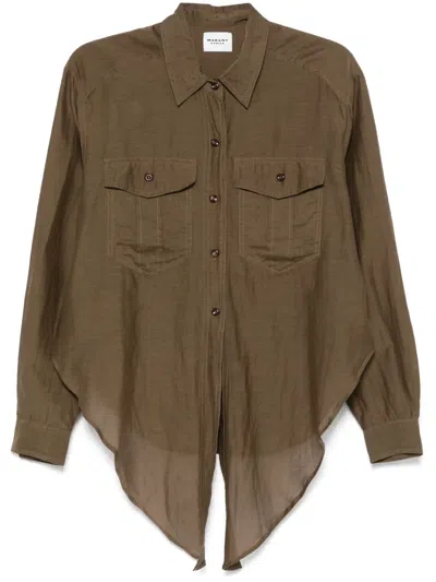 Isabel Marant Nath Shirt In Green