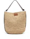 Isabel Marant Bayia Raffia Shoulder Bag In Natural