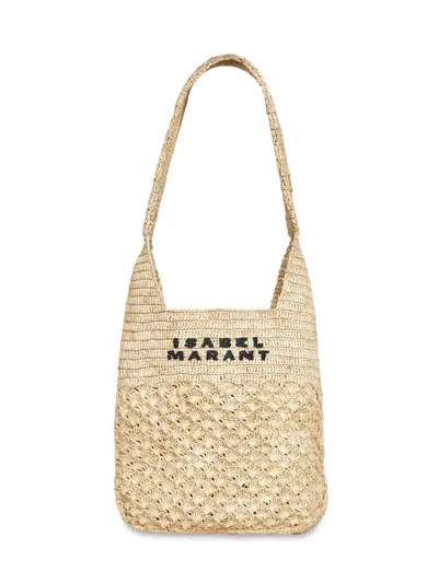 Isabel Marant Natural Praia Small Shoulder Bag In Neutral